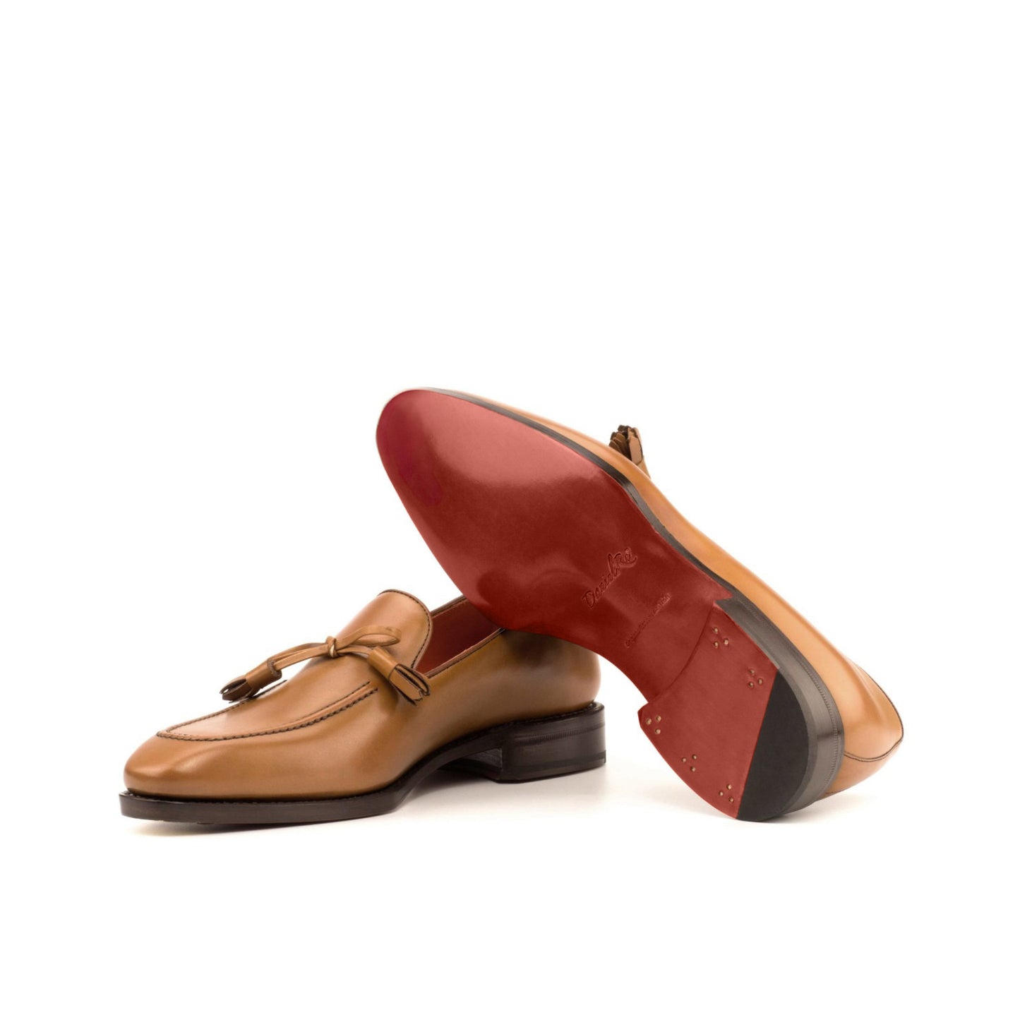 Bow Tassel Cognac Calf Loafers