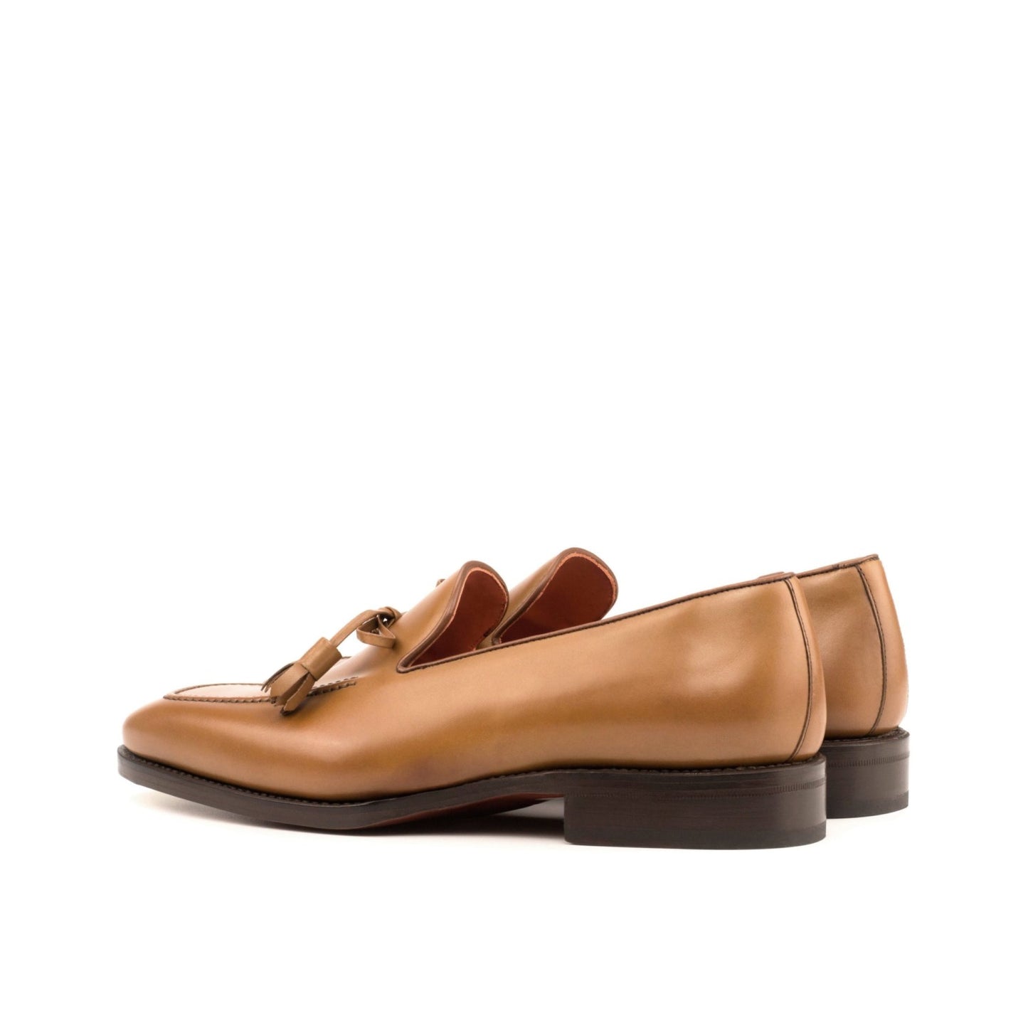Bow Tassel Cognac Calf Loafers