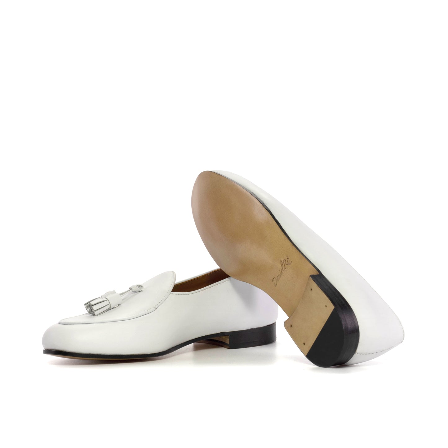 Calfskin Belgian Loafers White