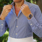 Danielre Timeless Blue Pinstripe Shirt