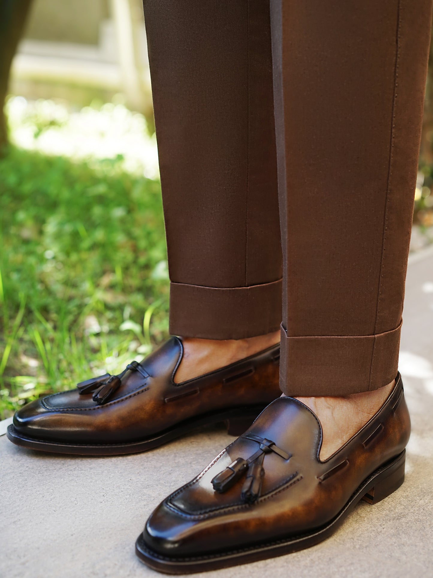 Brown Cotton Trouser