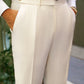 White Wool Trouser