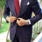 Navy Blue Wool Suit Model Firenze by Danielre