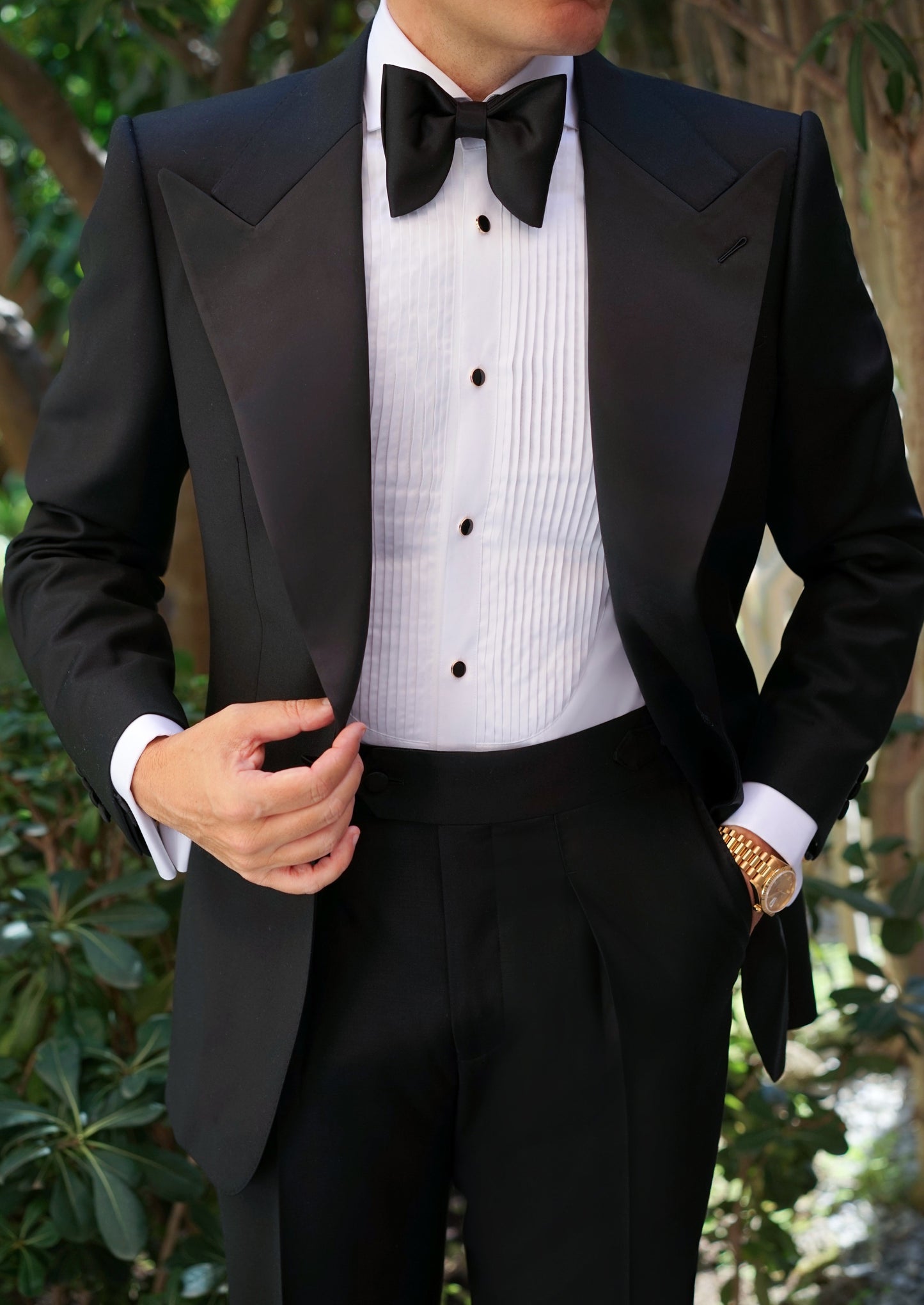 Monaco Black Tuxedo Suit