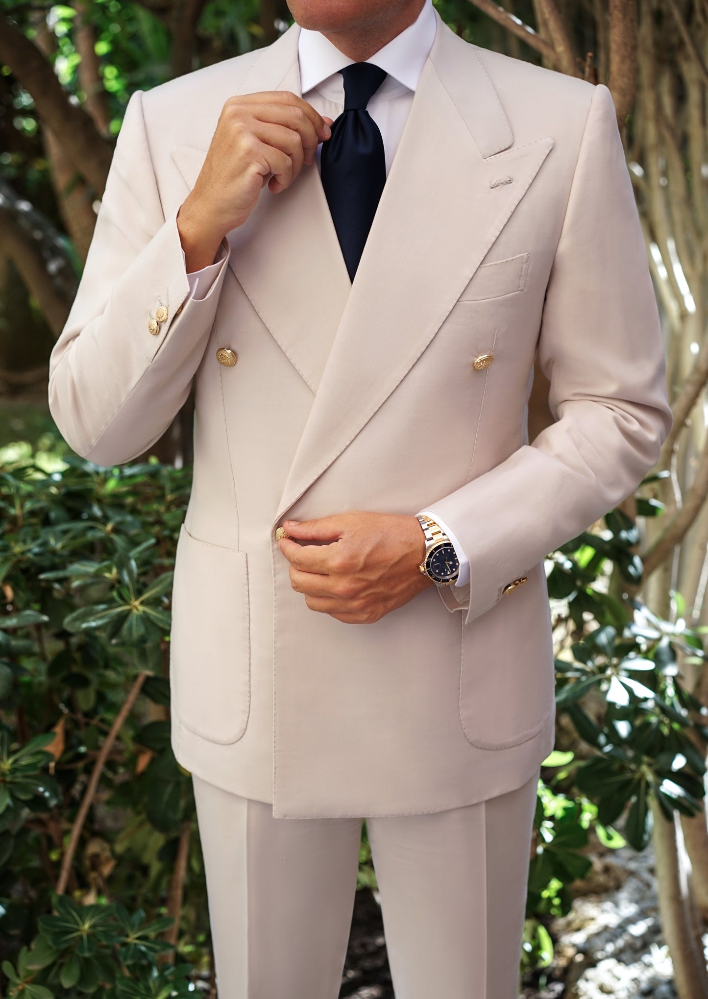 beige tuxedo dress Men's Suit Beige Slim Fit Formal Prom Party Groom Tuxedo Wedding 3 Piece Custom