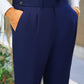 Navy Wool Trouser