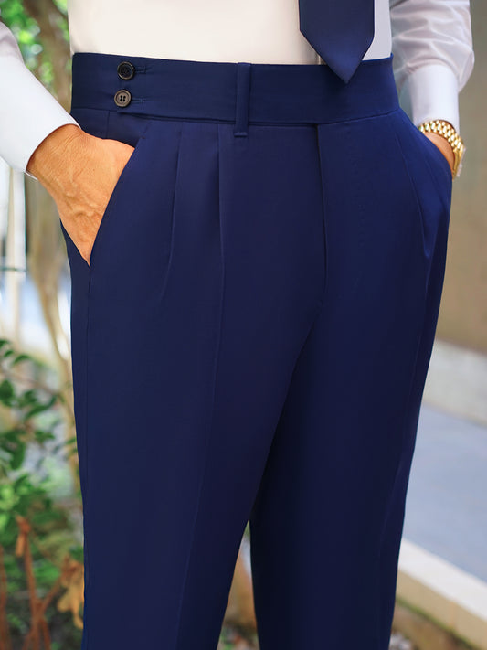 Navy Wool Trouser