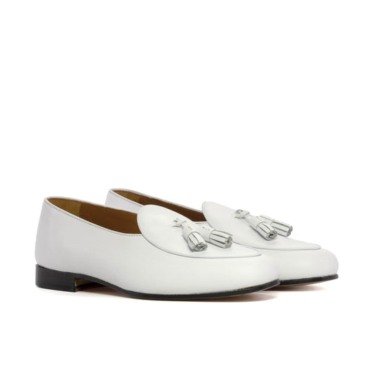 Calfskin Belgian Loafers White