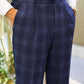 Dubai Navy Check Trouser