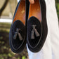 Velvet Belgian Loafers Black