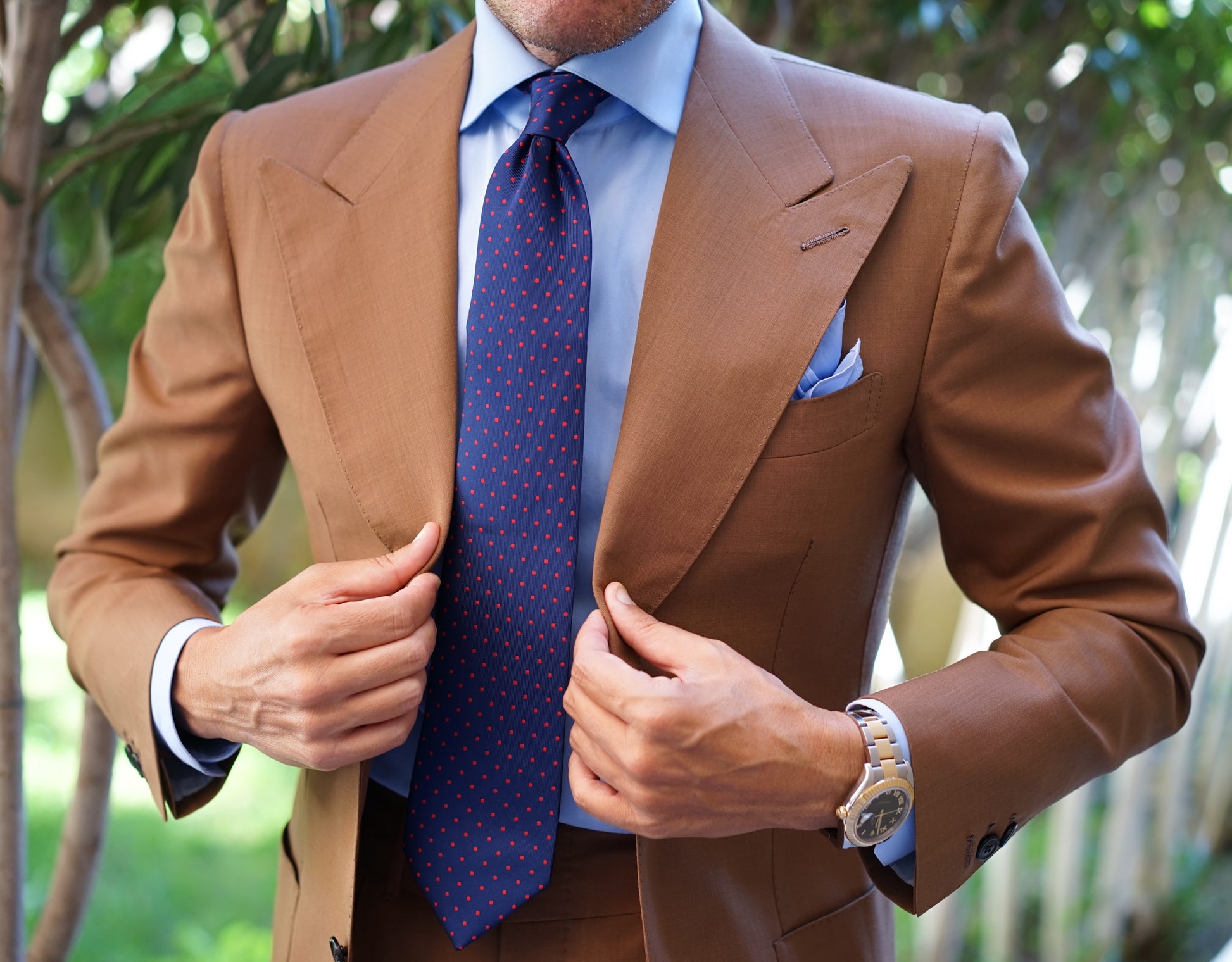 Light Brown Wool Suit Model Windsor by Danielre