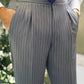 Manhattan Light Grey Pinstripe Suit