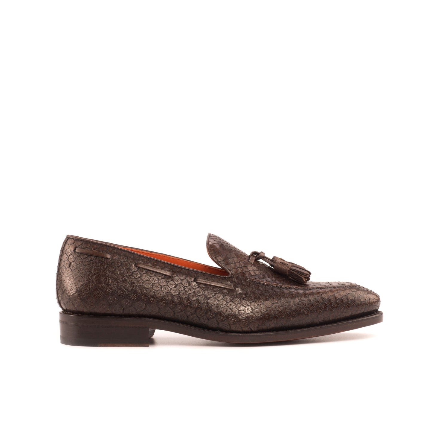 Genuine Python Loafers Dark Brown