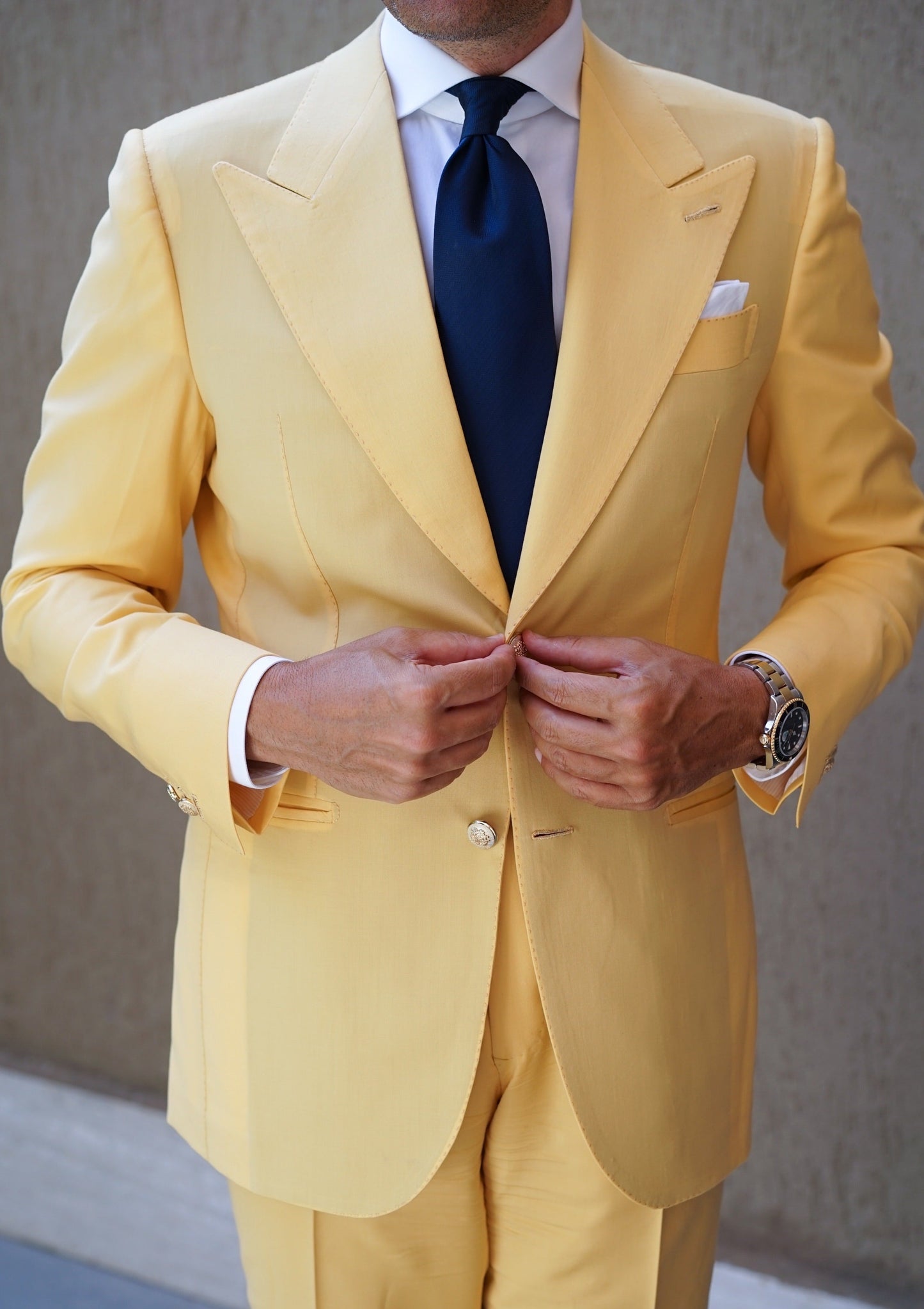 Doha Yellow Suit