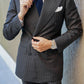Milano Charcoal Chalkstripe Suit
