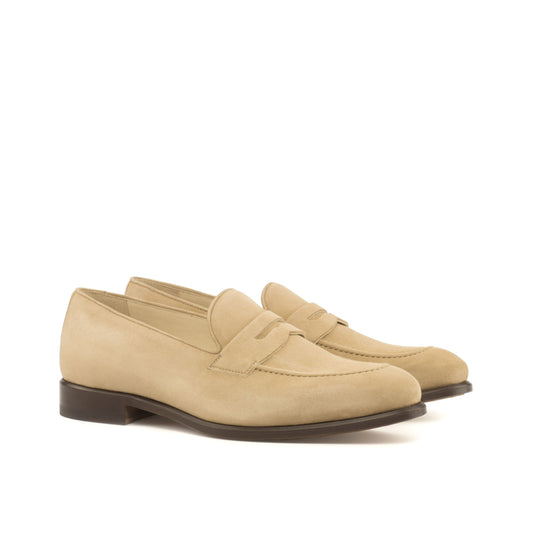 Taupe Suede Loafers