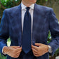 Dubai Navy Check Suit