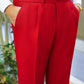 Red Cotton Trouser