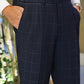 Cannes Navy Windowpane Suit