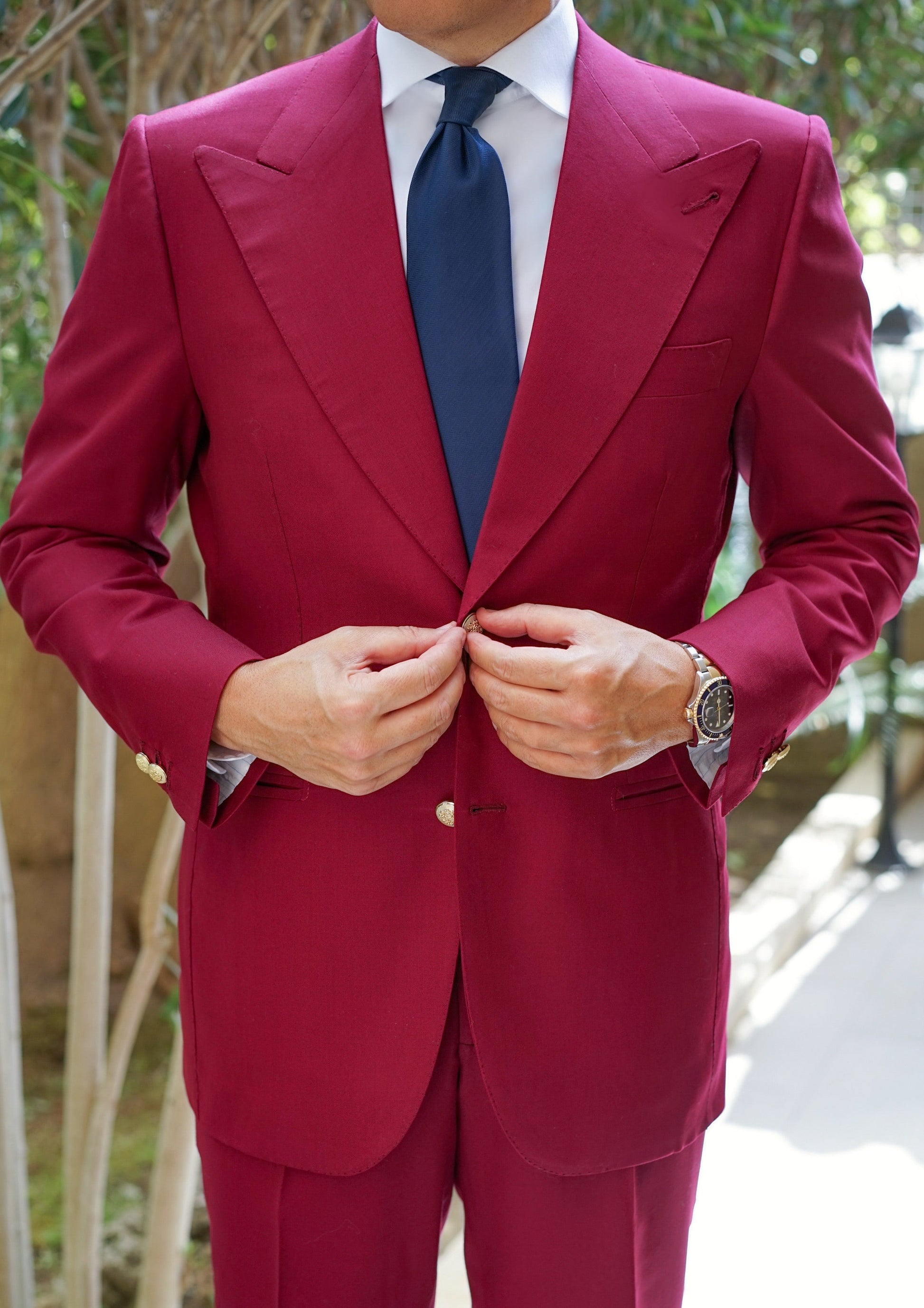 Burgundy Suit Model Paris by Danielre